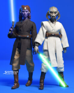 Space Knight Female custom jedi outfit soft goods black series