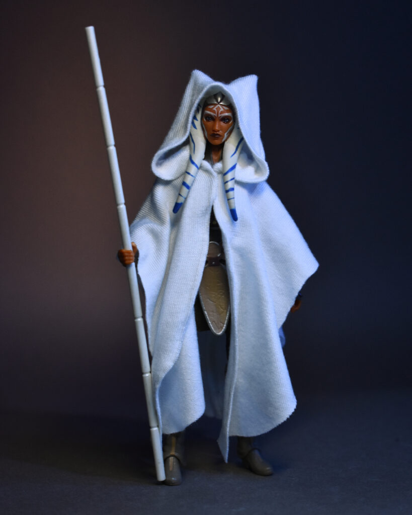 Scottacus Customs - Star Wars Black Series - Rebels Ahsoka Tano - Ahsoka the White cape wired soft goods