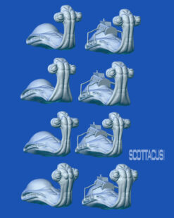 Star Wars black series Scottacus Customs hammerhead ithorian head sculpt stn