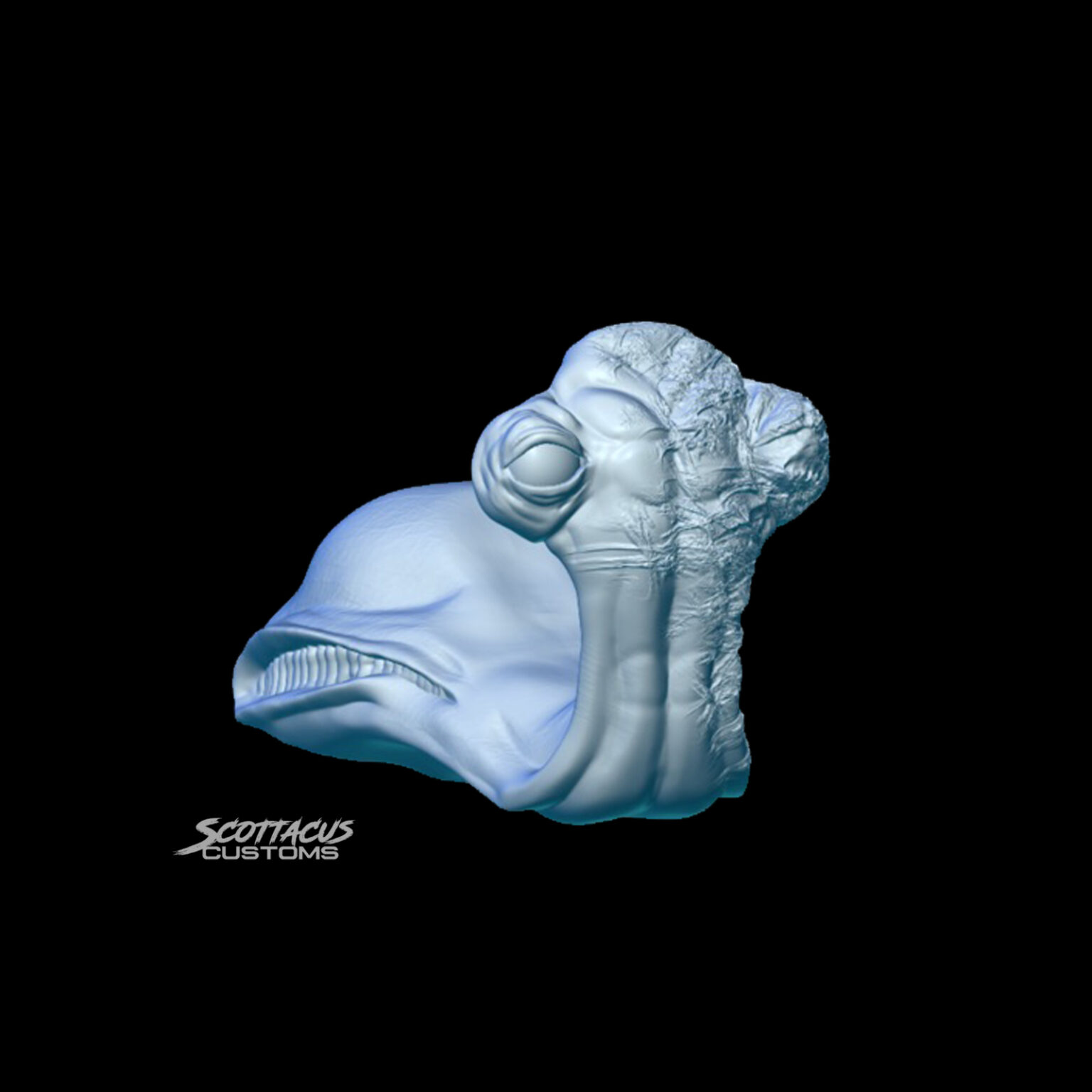 scottacus customs - hammerhead ithorian custom action figure Star Wars black series jedi alien