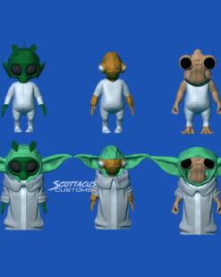 Star Wars black series Scottacus Customs child toddler baby radian mon calamari ithorian hammerheadsculpt stn