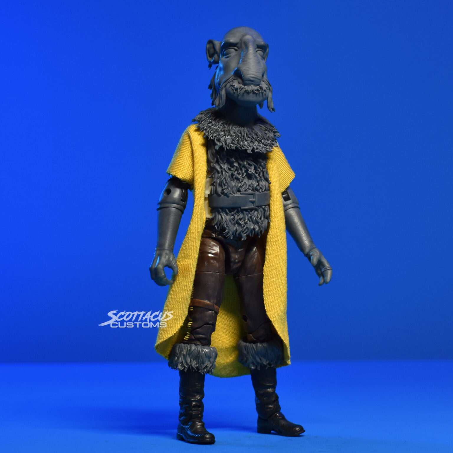 yak face saelt marae Star Wars black series custom Jabba - scottacus customs