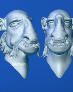 yak face saelt marae Star Wars black series custom Jabba - scottacus customs