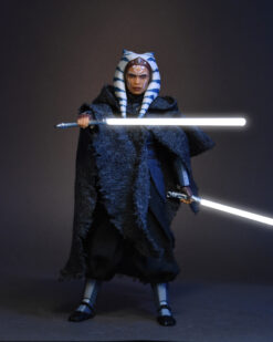 Scottacus Customs, Star Wars Black Series , Rebels, Clone Wars, Ahsoka Tano mandalorian soft goods, wired cape and trousers , 1/12 scale