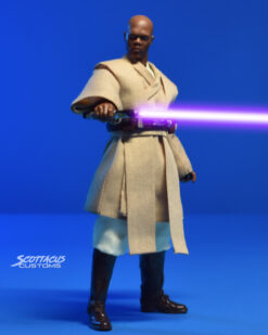 Star Wars black series- Mace Windu Jedi Council outfit - scottacus customs