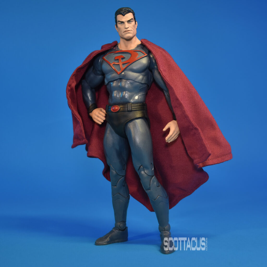 Scottacus Customs dc comics Macfarlane toys red son soviet superman