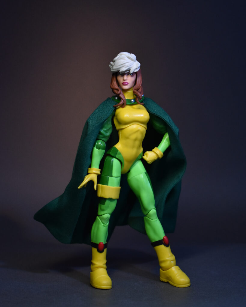 Scottacus Customs - Marvel Legends AOA Rogue - soft goods cape -wired _age of Apocalypse