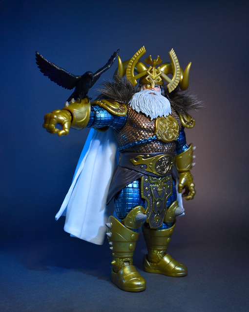 Scottacus Customs Marvel Legends Asgardian Odin All Father soft goods white comic cape wired