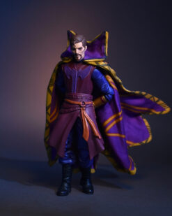 Scottacus Customs - Marvel Legends Dr Strange doctor what if cape black and purple gold ring soft good cape