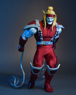 Scottacus Customs Marve Legends Omega red, soviet suit in red stretch fabric, 1/12 scale soft goods