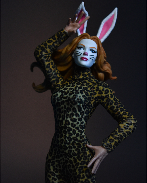 Scottacus Customs - Marvel Legends basic female bodysuit - leopard