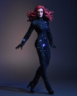 Scottacus Customs - Marvel Legends female cosmic space galaxy bodysuit