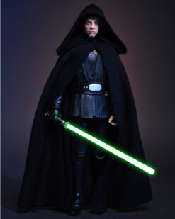 Scottacus Customs - Star Wars Black Series - Return of the Jedi - Mandalorian Luke Skywalker black-brown capes - lightsaber
