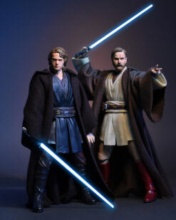 Scottacus Customs - Star Wars Black Series - revenge of the sith ep3 Anakin dark brown jedi robe and obi wan