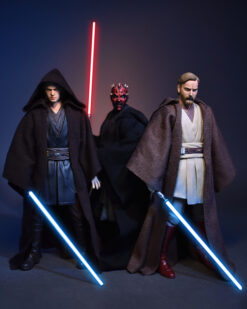 Scottacus Customs - Star Wars Black Series - revenge of the sith ep3 Anakin dark brown jedi robe and obi wan Darth maul