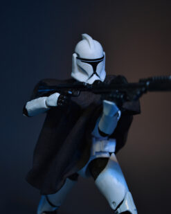 Scottacus Customs - Star Wars the Black series 2003 clone trooper mimban mudtrooper phase 1 poncho - wired soft goods