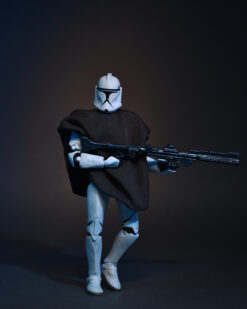 Scottacus Customs - Star Wars the Black series 2003 clone trooper mimban mudtrooper phase 1 poncho - wired soft goods