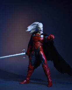 Scottacus Customs - Marvel Legends - Dracula - curse of the mutants - armored dracula - wired soft good black cape 02