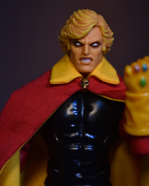 Scottacus Customs - Marvel Legends - Gardians of the Galaxy - Adam Warlock comic - soft good wired cape - red and yellow -