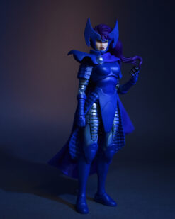 Scottacus Customs - Marvel Legends - X-men - Elizabeth Betsy Braddock - Psylocke - LAdy Mandarin blue cape -wired soft goods