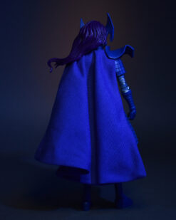 Scottacus Customs - Marvel Legends - X-men - Elizabeth Betsy Braddock - Psylocke - LAdy Mandarin blue cape -wired soft goods