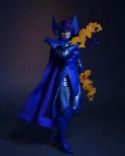 Scottacus Customs - Marvel Legends - X-men - Elizabeth Betsy Braddock - Psylocke - LAdy Mandarin blue cape -wired soft goods