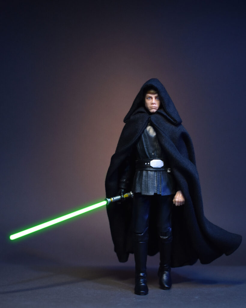 Scottacus customs - Star Wars black series ROTJ Mandalorian like Skywalker hooded wired cape
