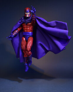 Scottacus Customs , Marvel Legends X-men , wired soft goods cape , 1/12 scale action figure cape for Magneto - Erik Lehnsherr - classical 97 magnet, house of m , aka, age of apocalypse