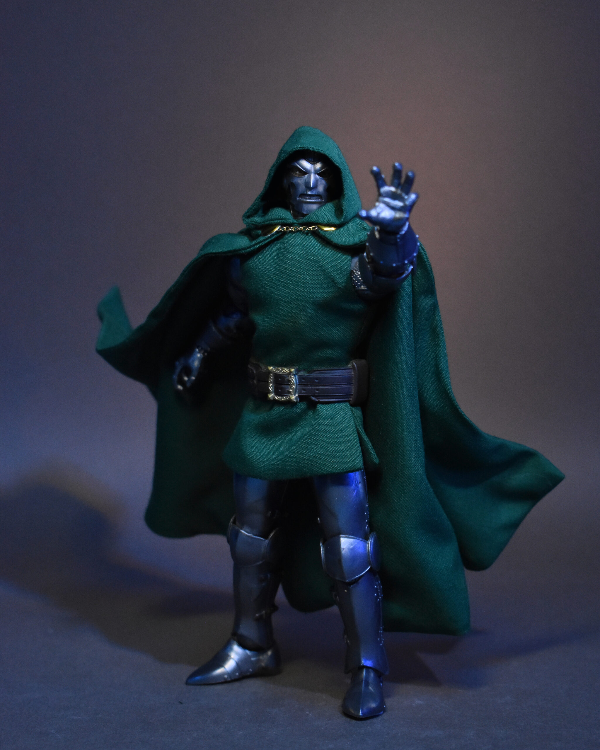 Scottacus Customs - Marvel Legends Viktor Von Doom, soft goods, wired cloth Dr Doom cape - comic cape and tunic
