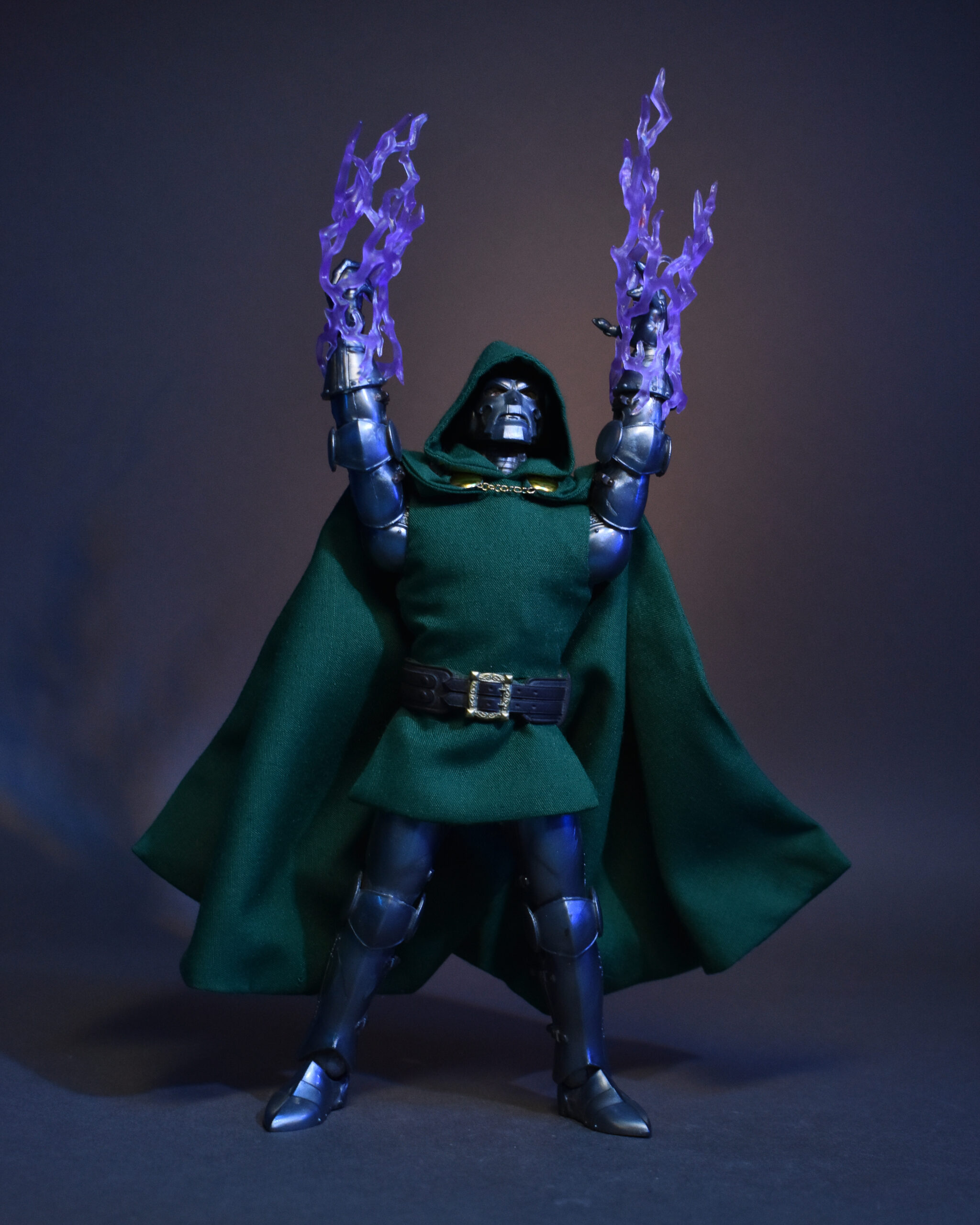 Scottacus Customs - Marvel Legends Viktor Von Doom, soft goods, wired cloth Dr Doom cape - comic cape and tunic