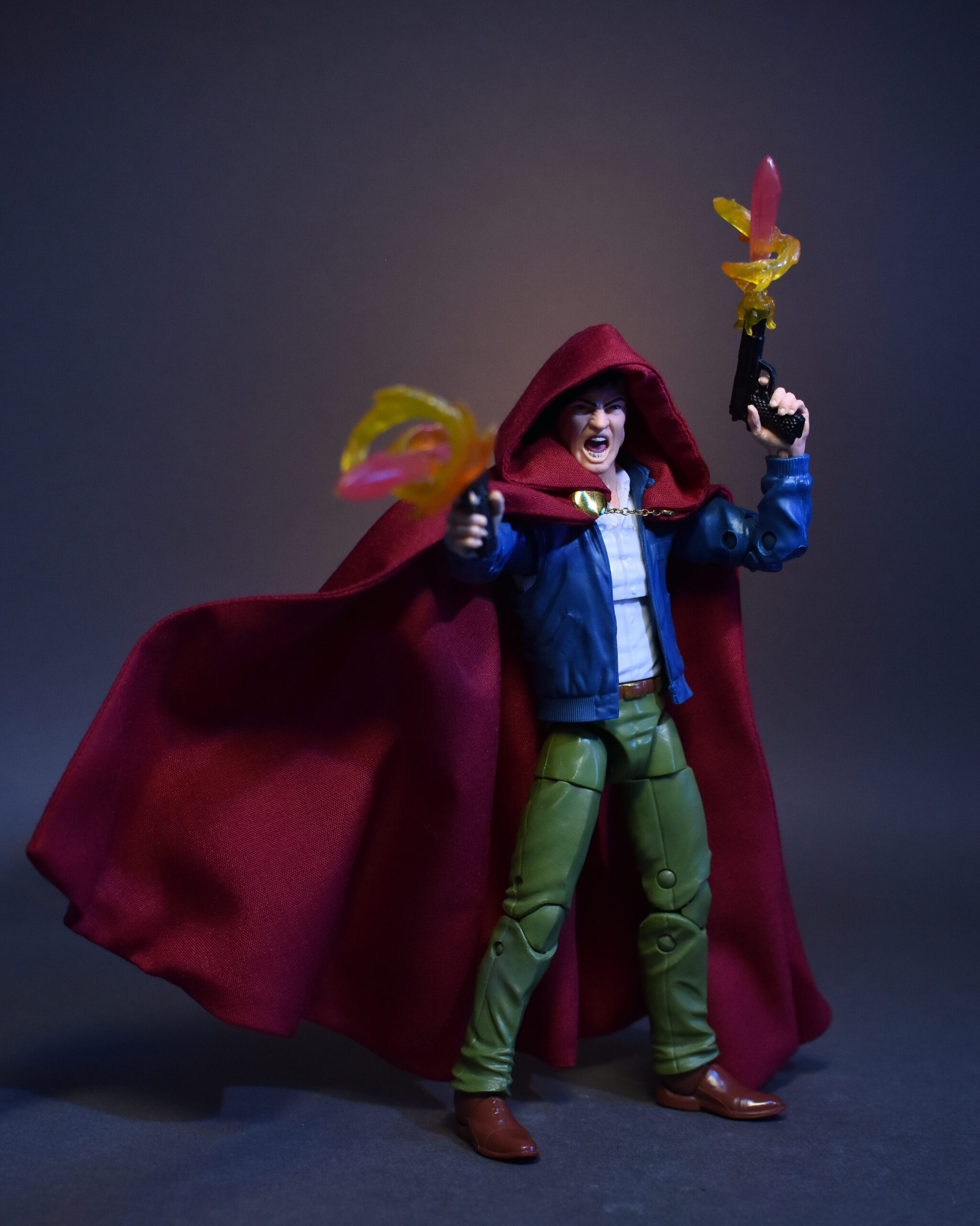 Scottacus Customs - Marvel Legends The Hood - parker robbins - wired soft goods cape