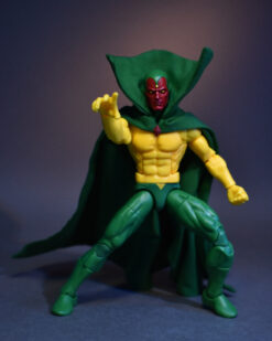 Scottacus Customs, Marvel Legends, Avengers, Avengers crossing, 2pack vison and wanda, Vision green wired soft good cape, action figure soft goods