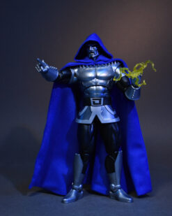 Scottacus Customs, Marvel Legends, Fantastic Four villain, Victor von Doom, Dr Doom, Doctor Doom 2099, earth928, blue cape, wired soft good cape, action figure soft goods 19